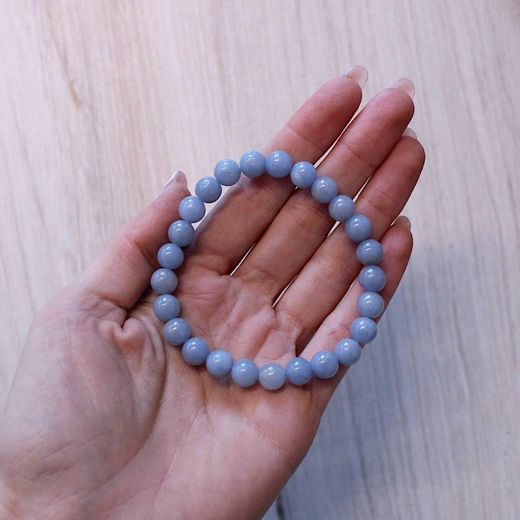 Angelite Bracelet 8mm - Premium  from Pebble House - Just $14! Shop now at Shop A Positive You