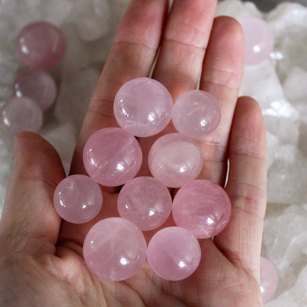 Rose Quartz Mini Sphere (Crystals & Stones) - Premium  from Pebble House - Just $4! Shop now at Shop A Positive You