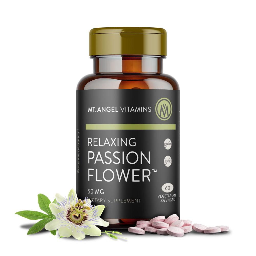 RELAXING PASSION FLOWER 60CT - Premium  from Mt. Angel Vitamins - Just $18.98! Shop now at Shop A Positive You