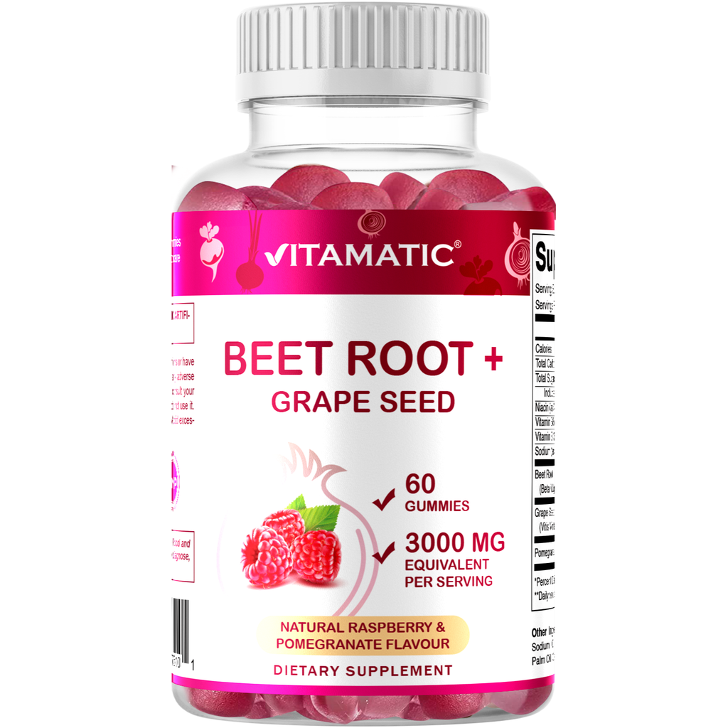 Vitamatic | Beet Root 3000mg Per Serving | 60 Gummies - Premium  from Vitamatic - Just $11.98! Shop now at Shop A Positive You