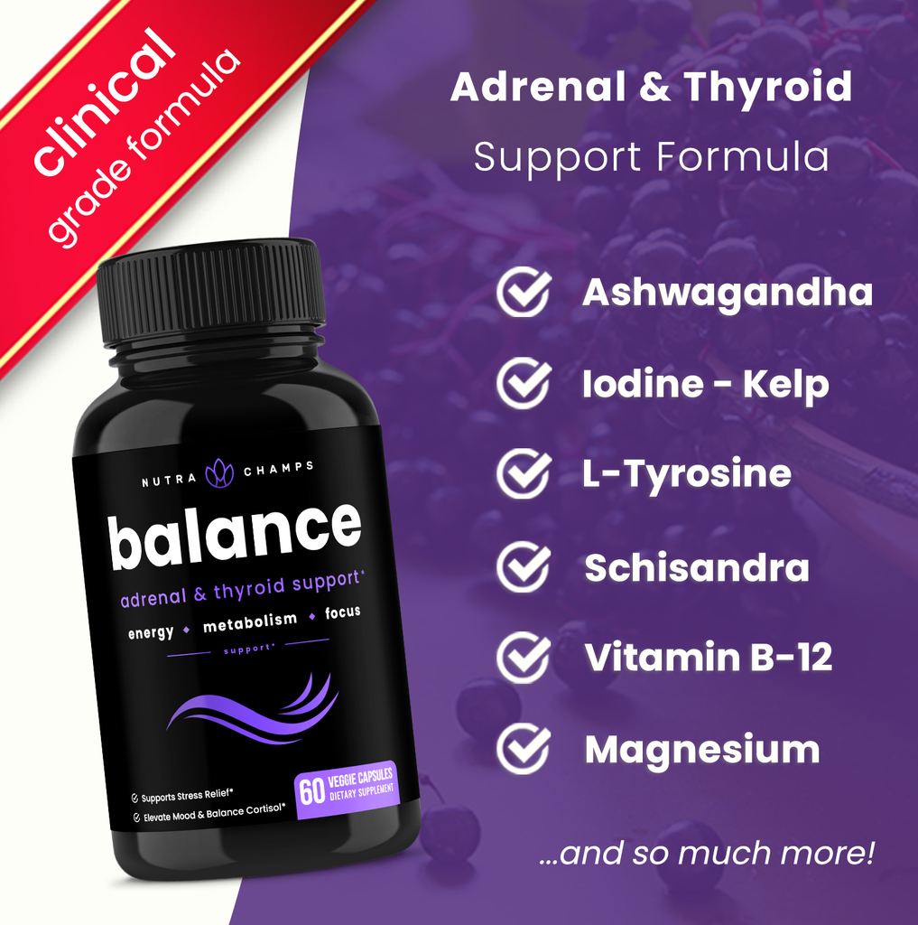 Balance Capsules - Thyroid Support - Premium  from NutraChamps - Just $19.95! Shop now at Shop A Positive You