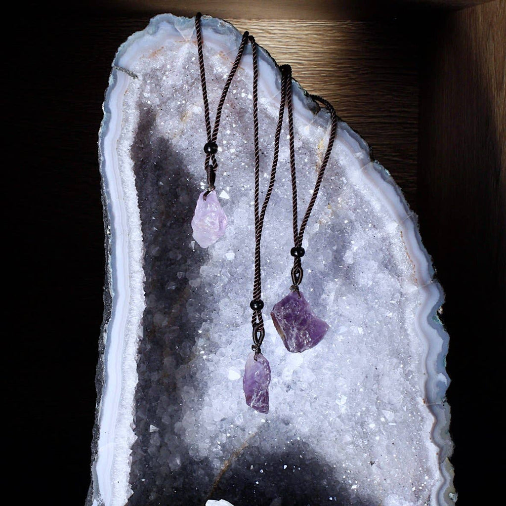 Amethyst Raw Necklace - Premium  from Pebble House - Just $12! Shop now at Shop A Positive You