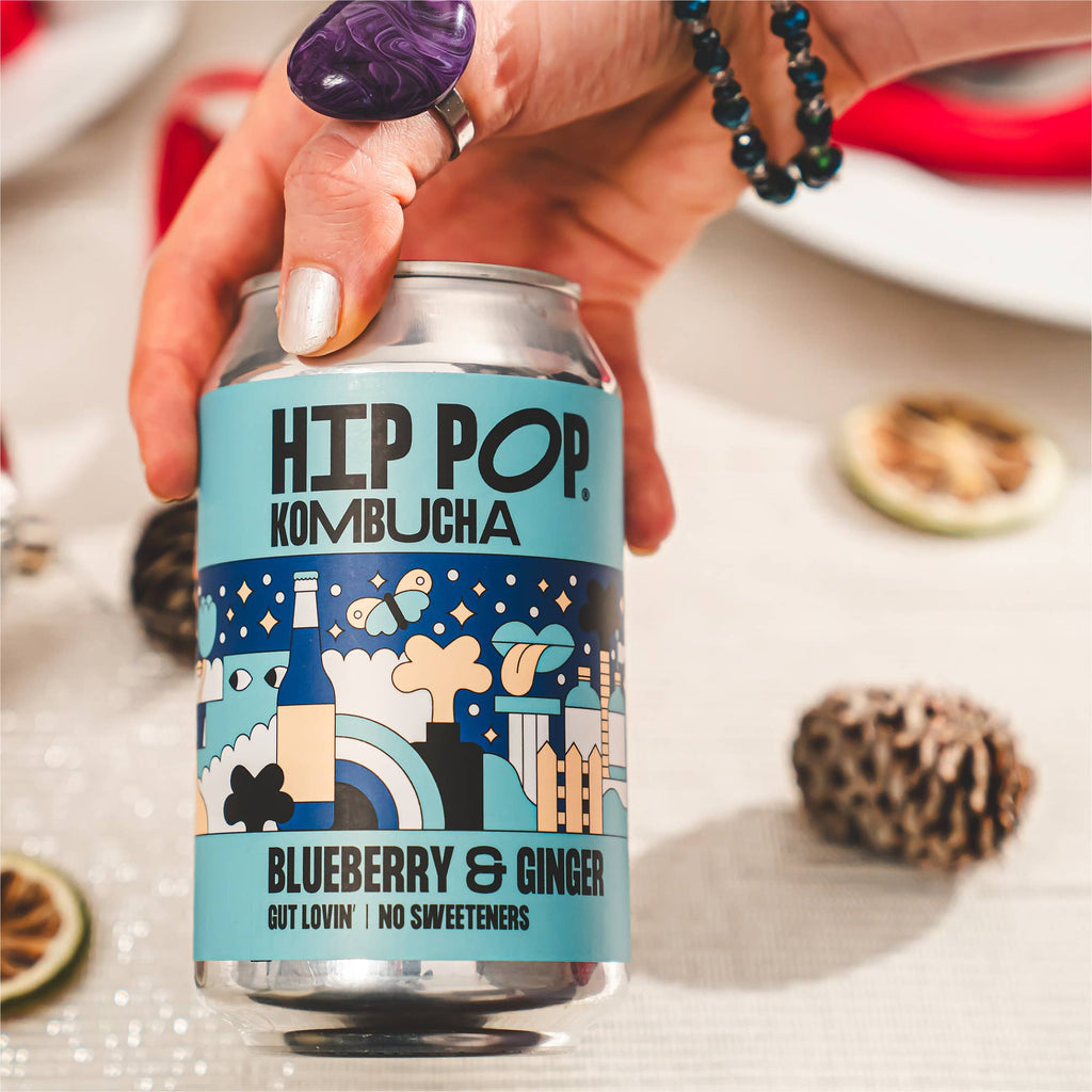 Blueberry Ginger Kombucha Drink - Premium Bevarages from Hip Pop - Just $2.66! Shop now at Shop A Positive You