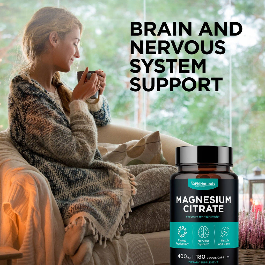 Magnesium Citrate 400mg Supplement - Premium Dietary Supplement from Excel Nutritionals LLC DBA Phi Naturals - Just $14.99! Shop now at Shop A Positive You