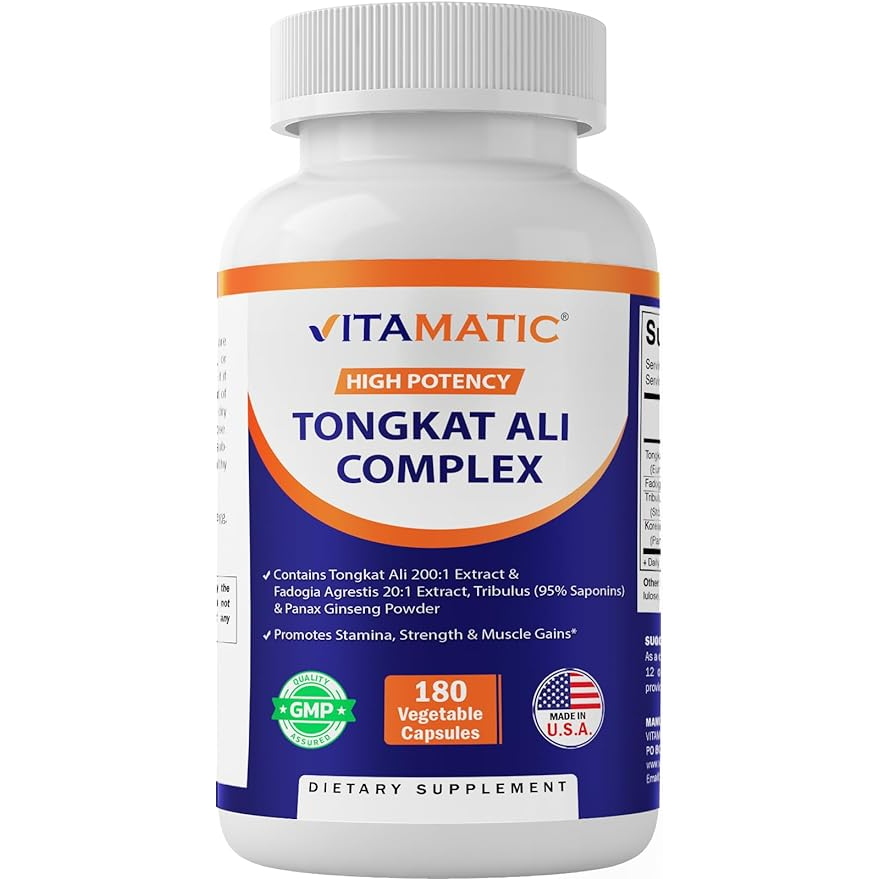Vitamatic | Tongkat Ali Complex |180 Veg Capsules - Premium  from Vitamatic - Just $16.18! Shop now at Shop A Positive You