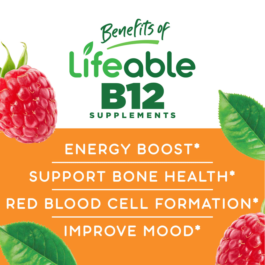 B12 1,000 mcg Gummies - Premium  from Lifeable - Just $15.99! Shop now at Shop A Positive You