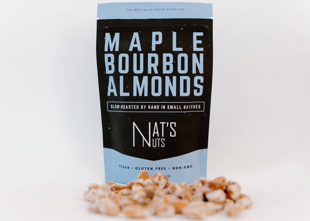 Maple Bourbon Almonds - Premium Snacks from Nat's Nuts - Just $6.50! Shop now at Shop A Positive You