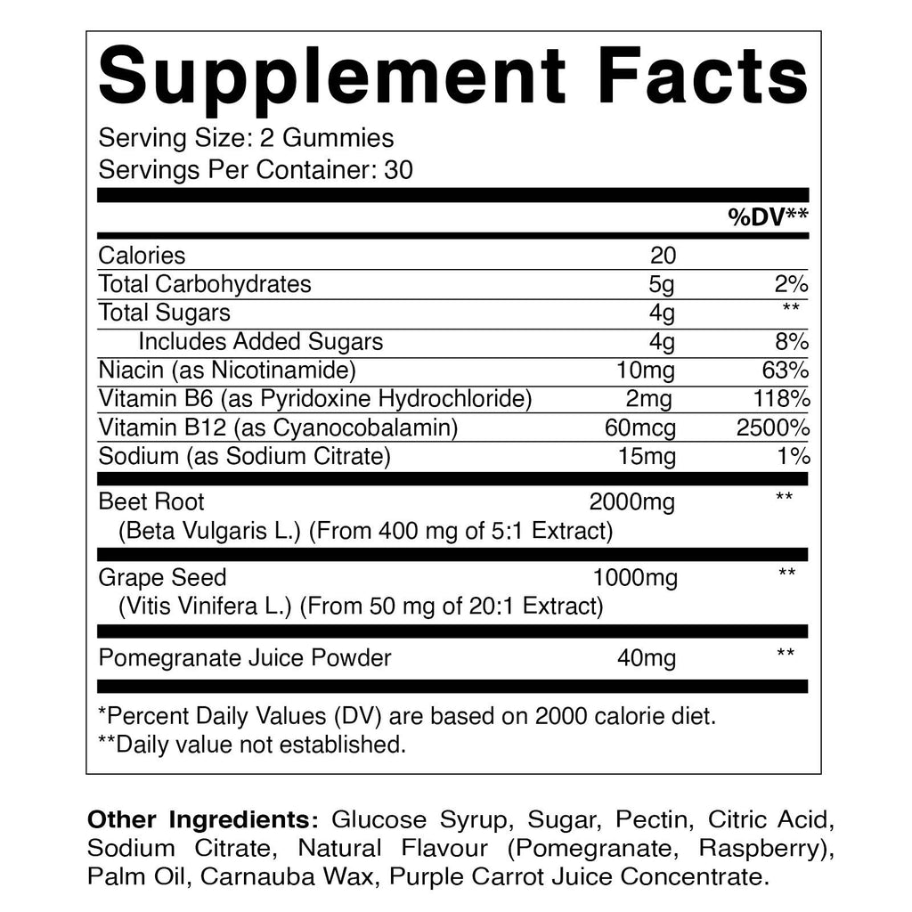Vitamatic | Beet Root 3000mg Per Serving | 60 Gummies - Premium  from Vitamatic - Just $11.98! Shop now at Shop A Positive You
