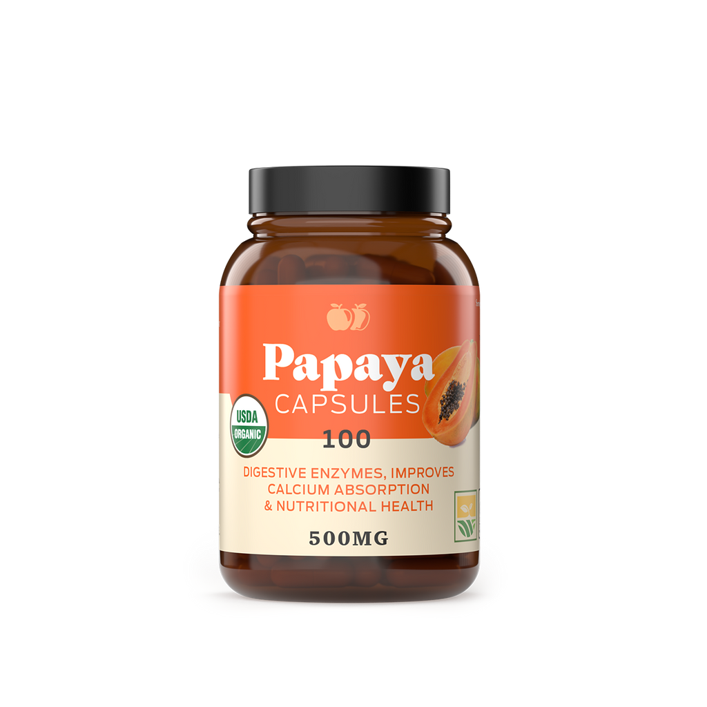 Papaya Capsules - Premium Dietary Supplement from Complete Natural Products - Just $13.95! Shop now at Shop A Positive You