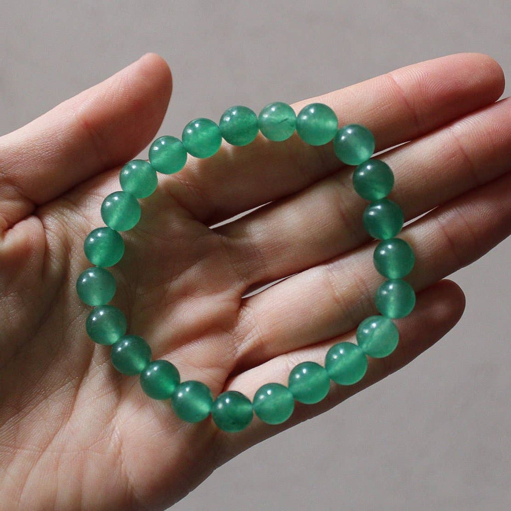 Green Aventurine Bracelet 8mm or 6mm (Crystals & Stones) - Premium  from Pebble House - Just $10! Shop now at Shop A Positive You