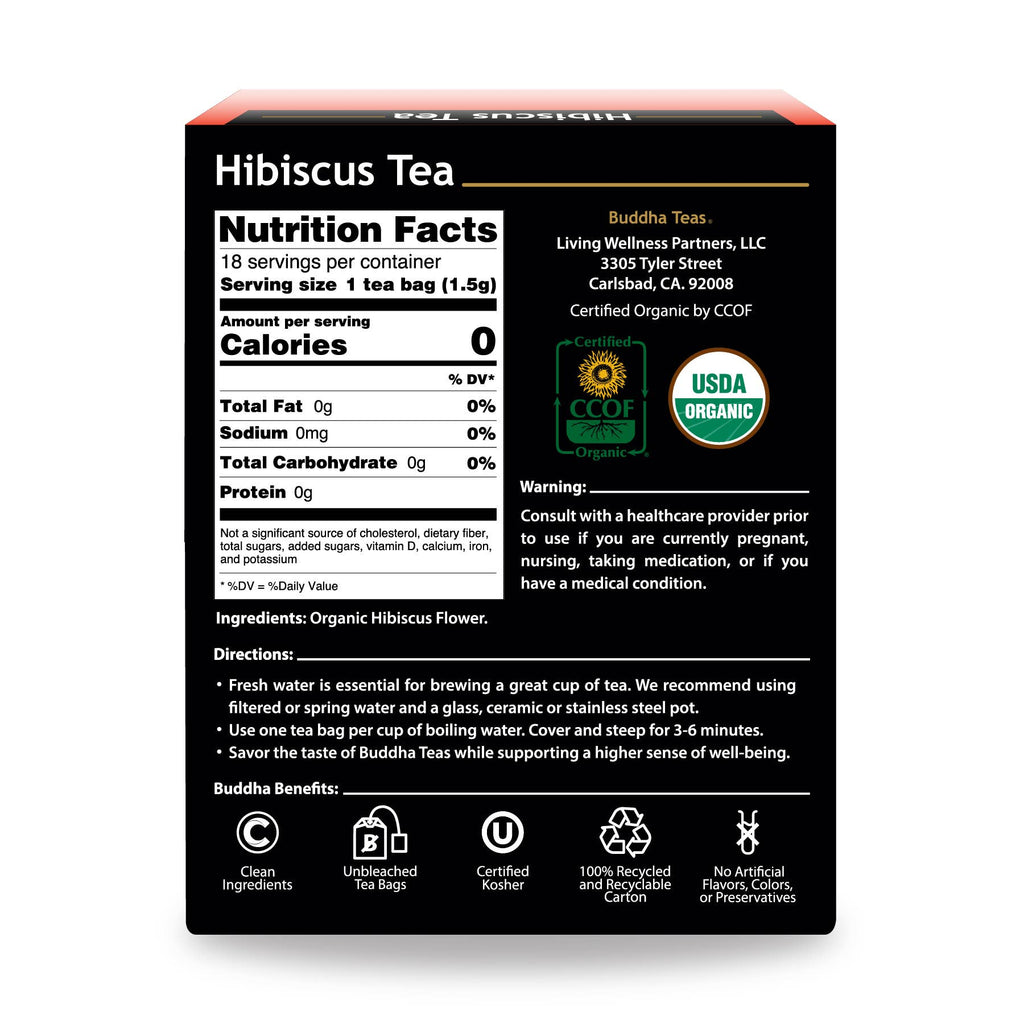 Hibiscus Tea - Premium  from Buddha Teas - Just $6.99! Shop now at Shop A Positive You