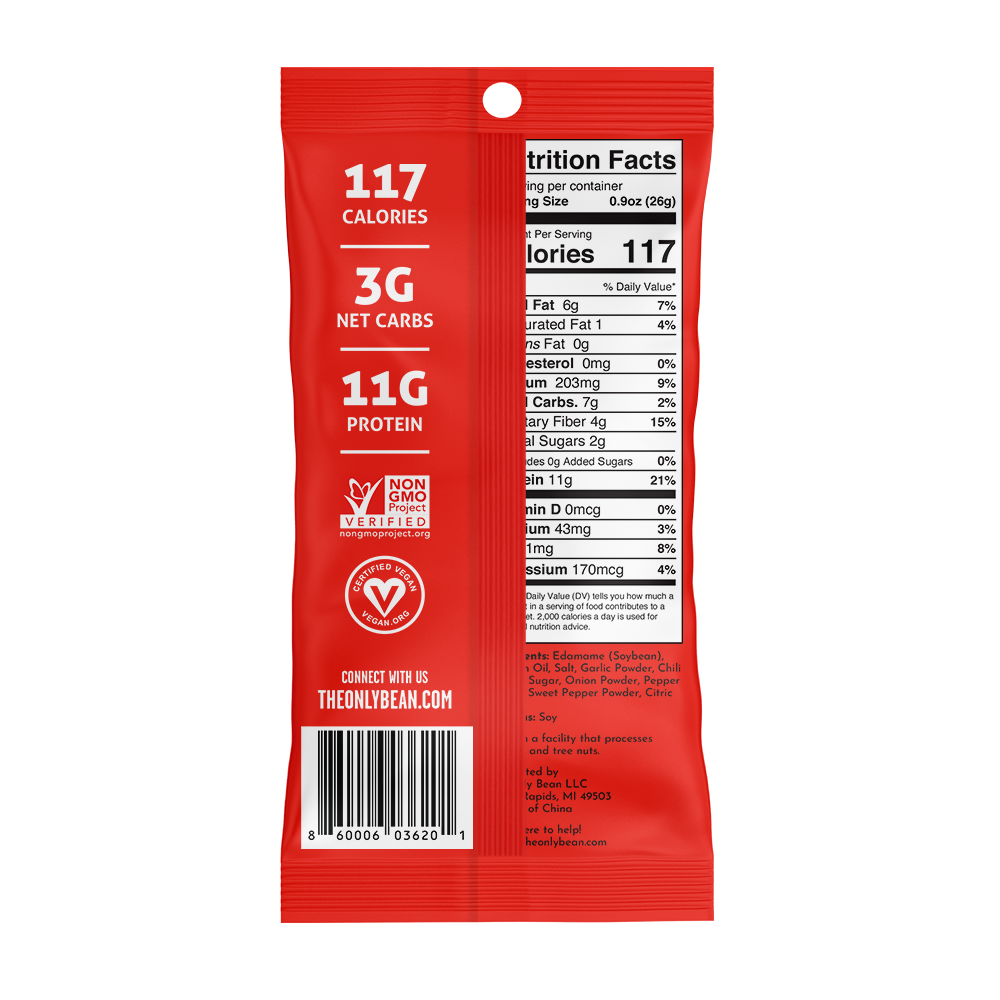 Crunchy Roasted Edamame (Sriracha) - Healthy Snacks, Keto - Premium  from The Only Bean - Just $1.29! Shop now at Shop A Positive You