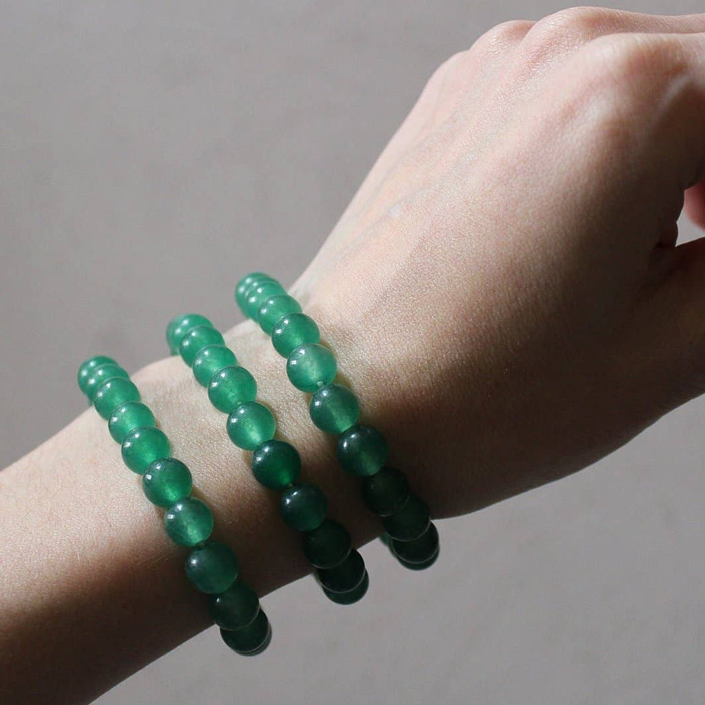 Green Aventurine Bracelet 8mm or 6mm (Crystals & Stones) - Premium  from Pebble House - Just $10! Shop now at Shop A Positive You