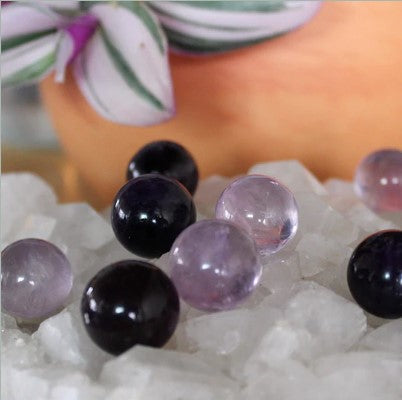 Amethyst Mini Sphere - Premium Crystals from Pebble House - Just $4! Shop now at Shop A Positive You