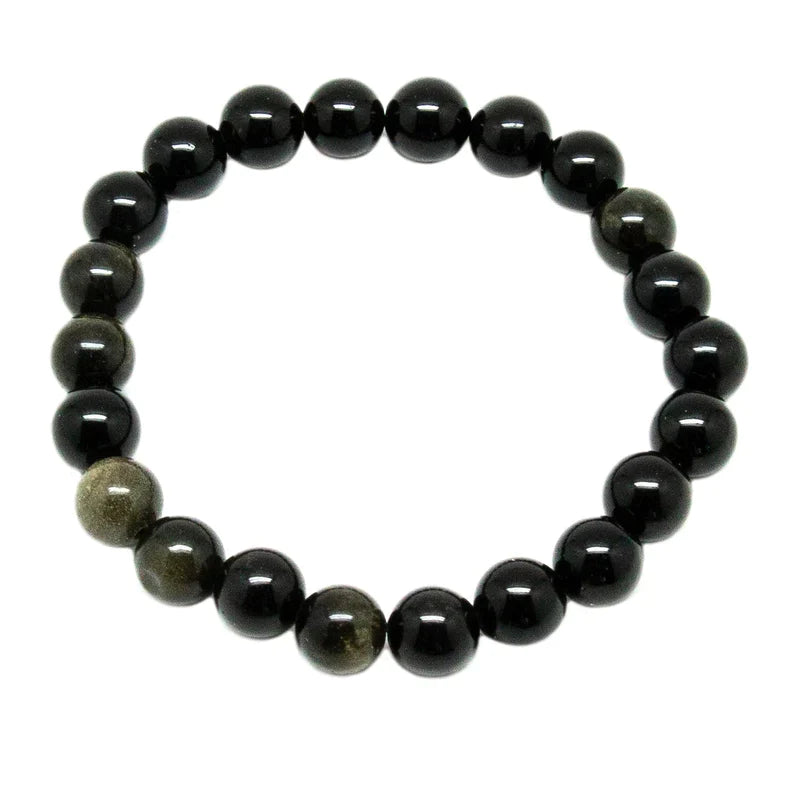 Gold Sheen Obsidian Bracelet - Premium Crystals from Pebble House - Just $10! Shop now at Shop A Positive You