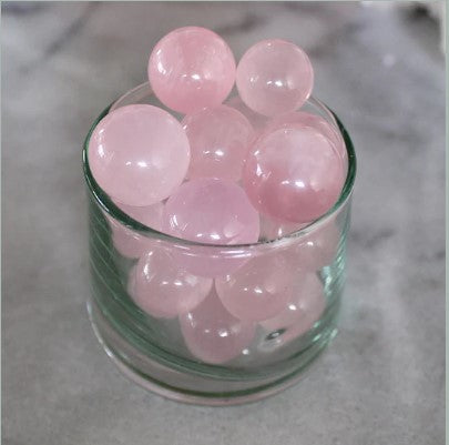 Rose Quartz Mini Sphere - Premium Crystals from Pebble House - Just $4! Shop now at Shop A Positive You