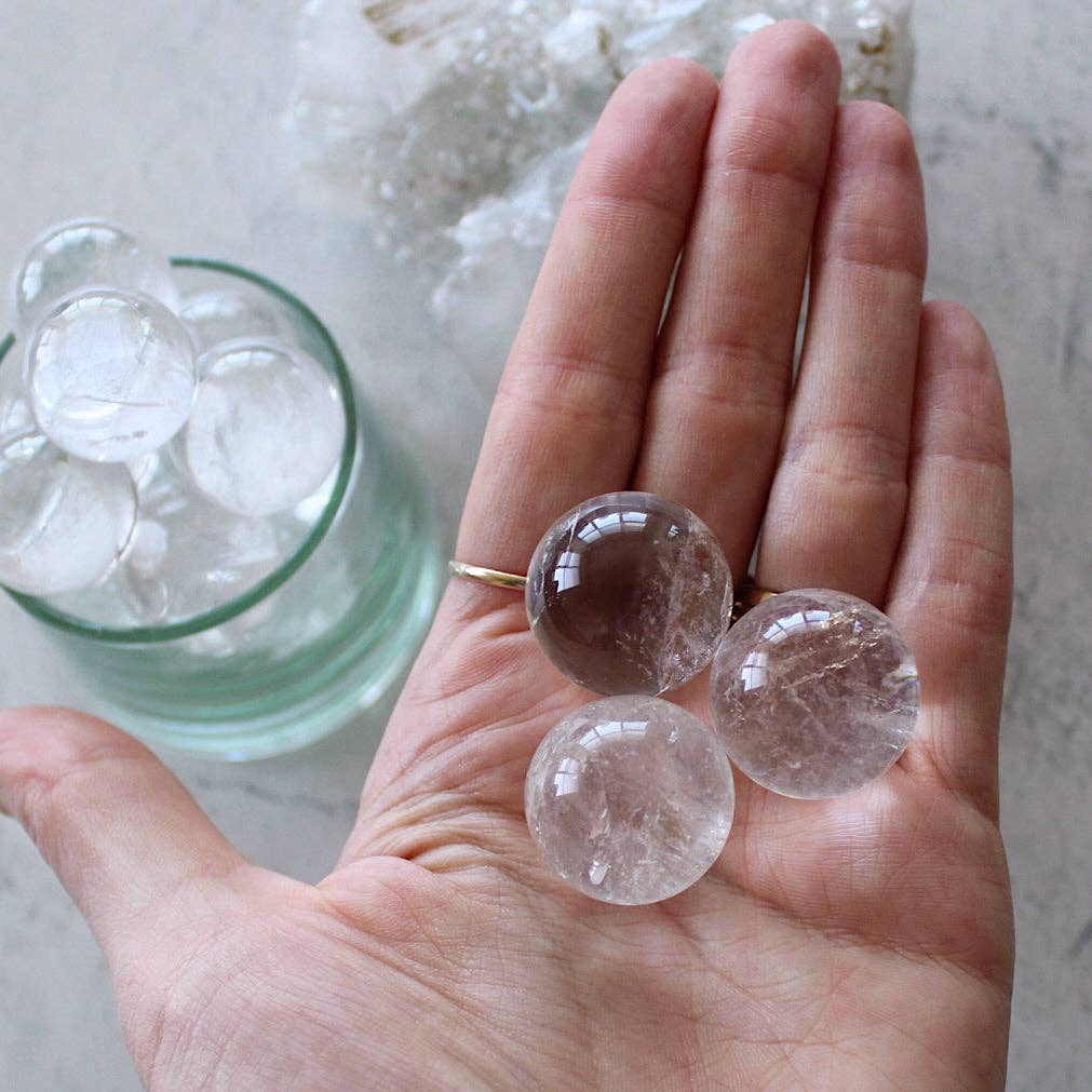 Clear Quartz Mini Sphere (Crystals & Stones) - Premium  from Pebble House - Just $4! Shop now at Shop A Positive You