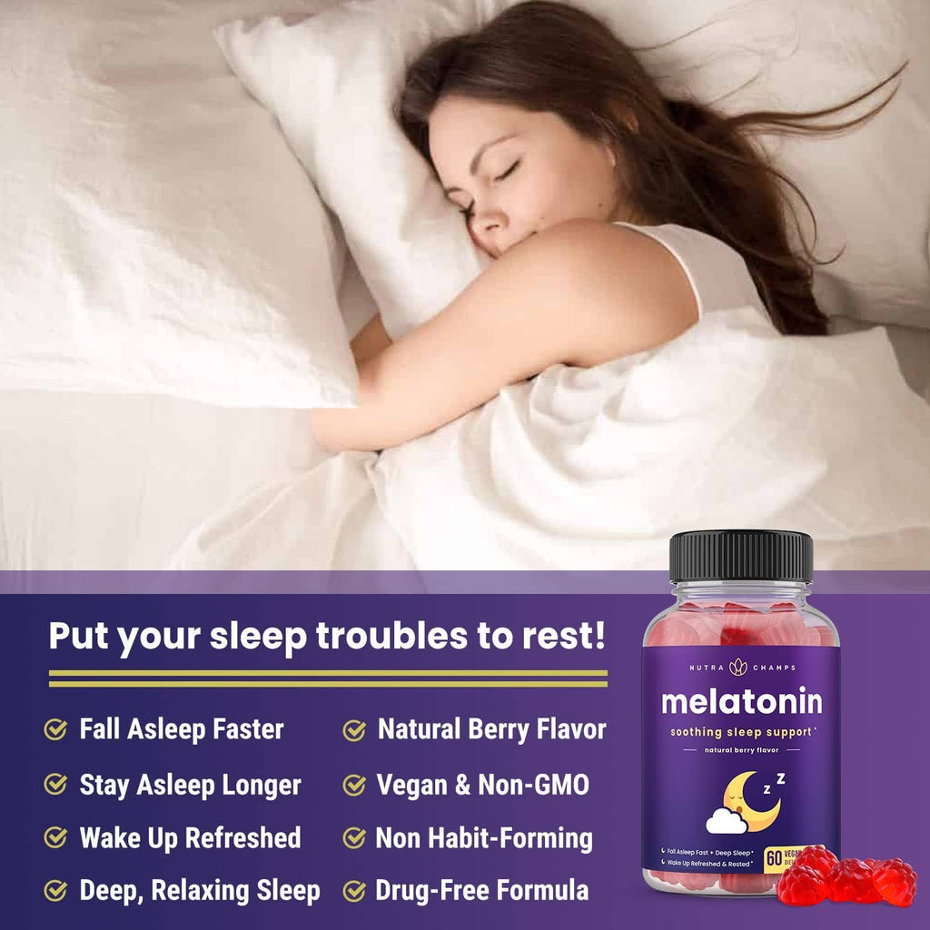 Melatonin Gummies - Premium  from NutraChamps - Just $17.96! Shop now at Shop A Positive You
