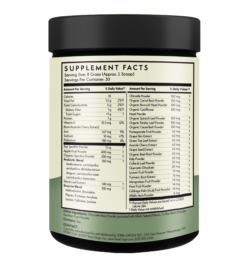 Greens Superfoods Powder - Premium  from Terra Origin - Just $20! Shop now at Shop A Positive You