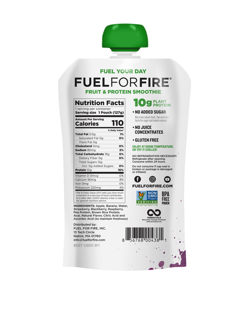 Fuel For Fire Berry Acai Fruit & Plant Protein Smoothie - Premium  from Fuel For Fire - Just $3.49! Shop now at Shop A Positive You