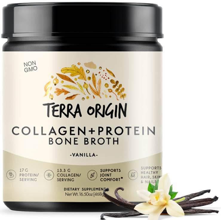 Collagen + Bone Broth Protein 20 Servings - Premium  from Terra Origin - Just $30! Shop now at Shop A Positive You