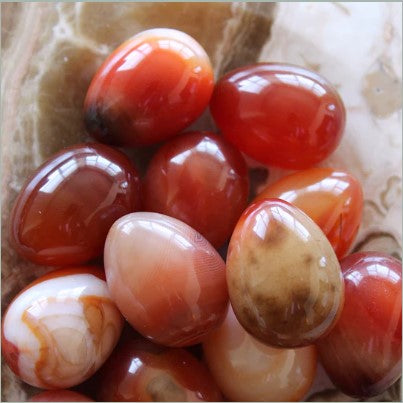 Carnelian Mini Egg - Premium Crystals from Pebble House - Just $7.50! Shop now at Shop A Positive You