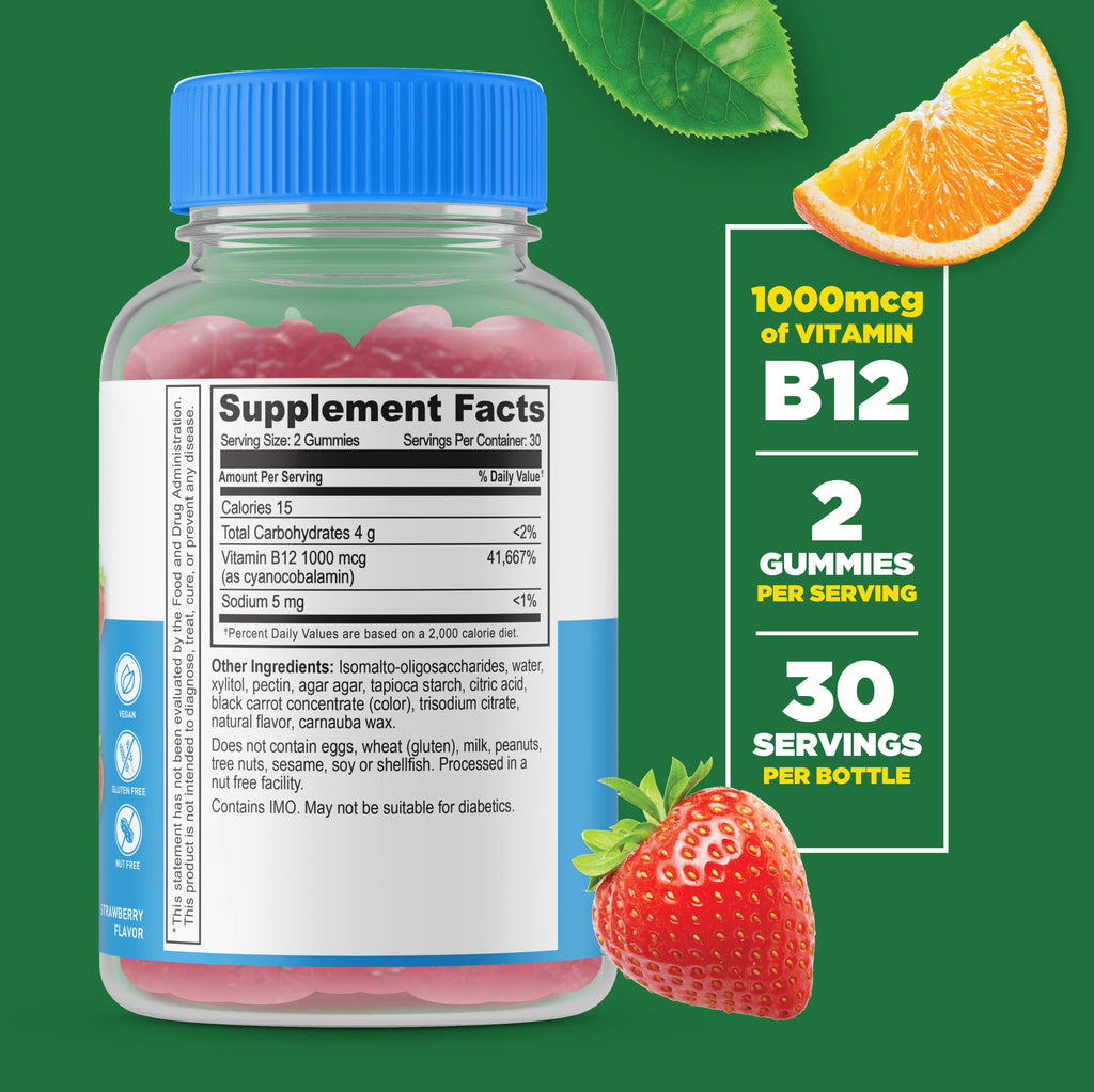 B12 1,000 mcg Gummies - Premium  from Lifeable - Just $15.99! Shop now at Shop A Positive You