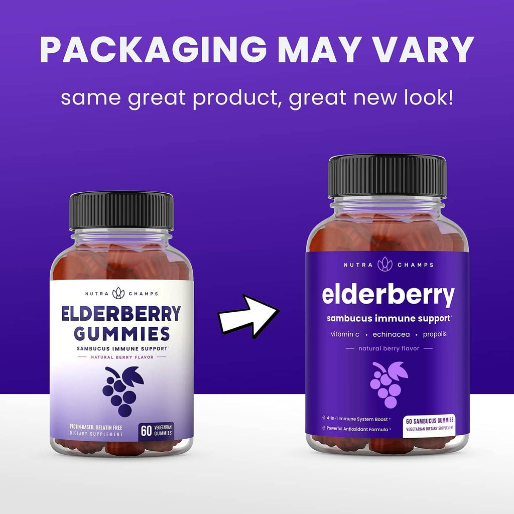 Elderberry Gummies - Premium  from NutraChamps - Just $14.95! Shop now at Shop A Positive You