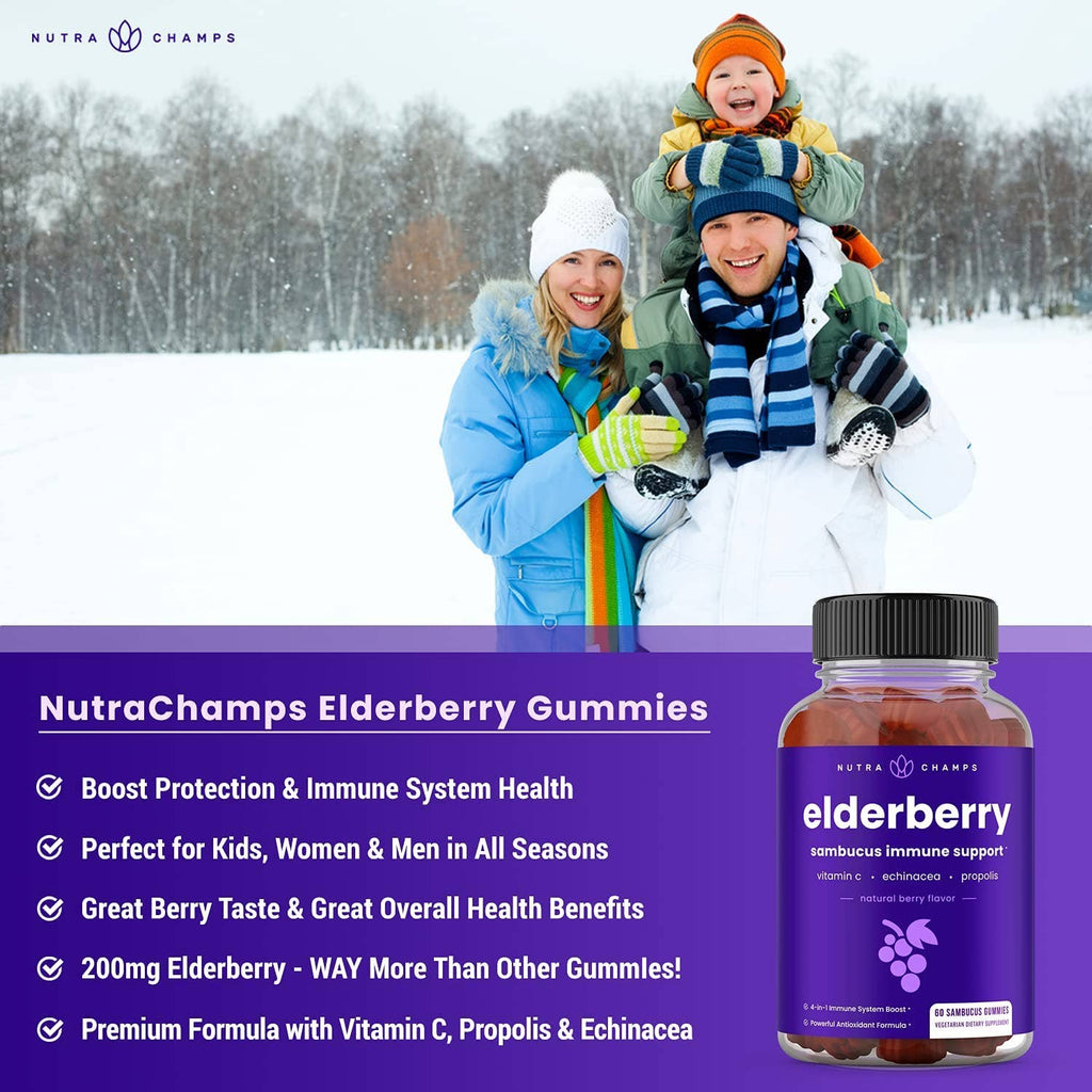 Elderberry Gummies - Premium  from NutraChamps - Just $14.95! Shop now at Shop A Positive You