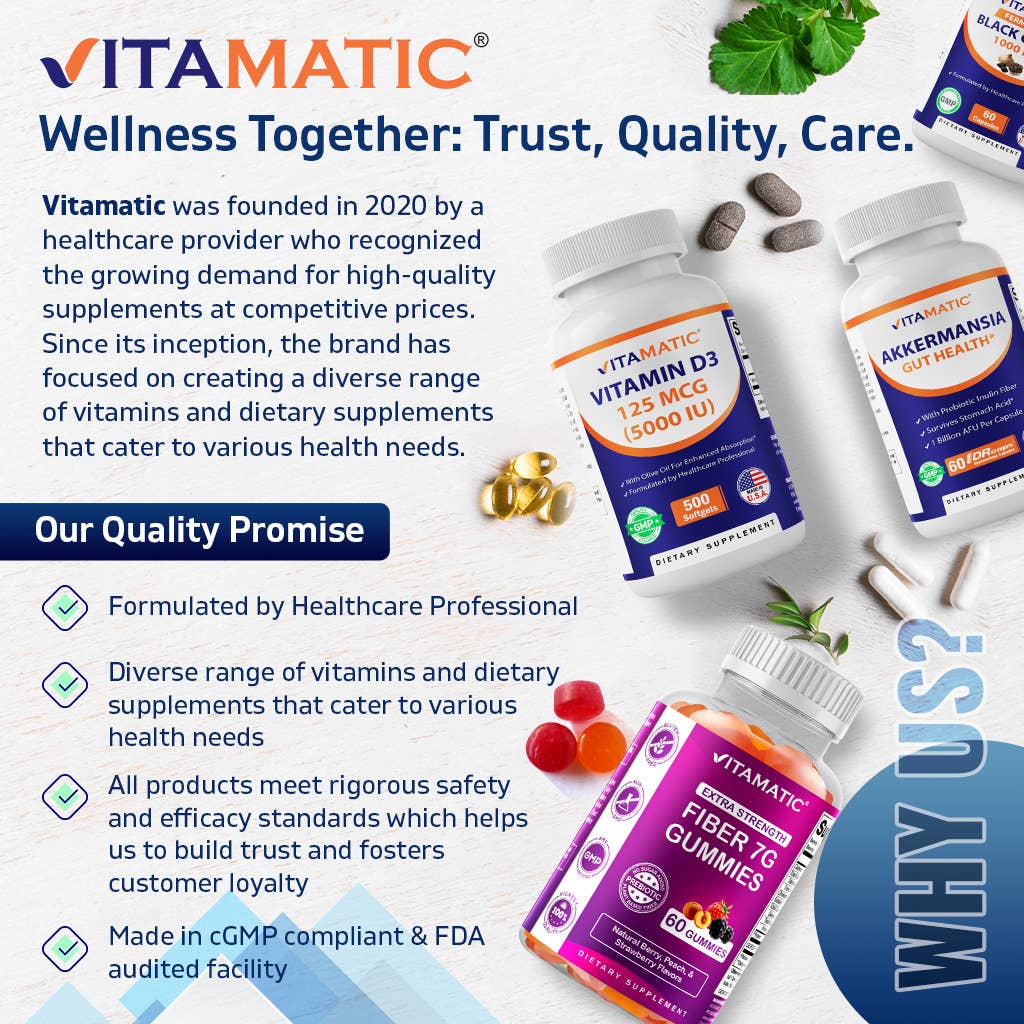 Vitamatic GLP-1 Support Supplement- 60 Capsules - Premium  from Vitamatic - Just $17.98! Shop now at Shop A Positive You