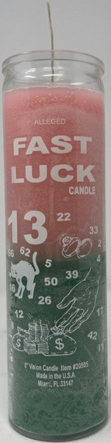Fast Luck 7 Day Candle Pink/Green - Premium Candles from Atlanta Candles & Incense - Just $5.95! Shop now at Shop A Positive You