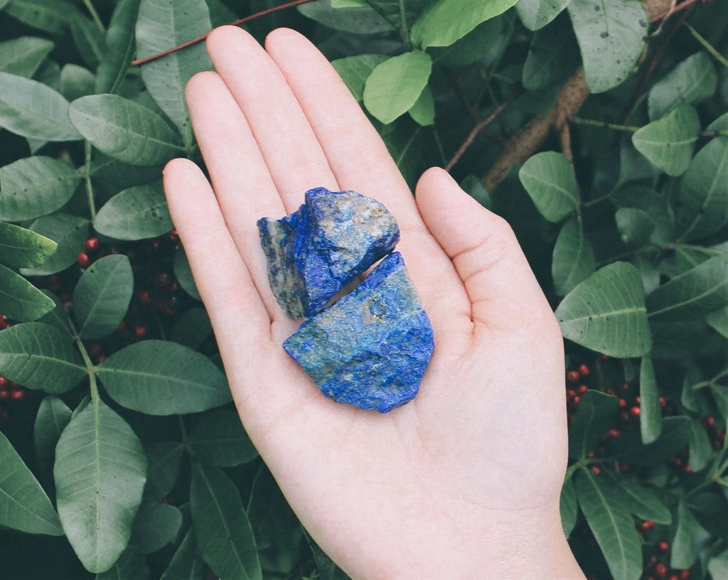 Lapis Lazuli Crystal Chunk - Premium Crystals from CaNatureLover - Just $8.50! Shop now at Shop A Positive You