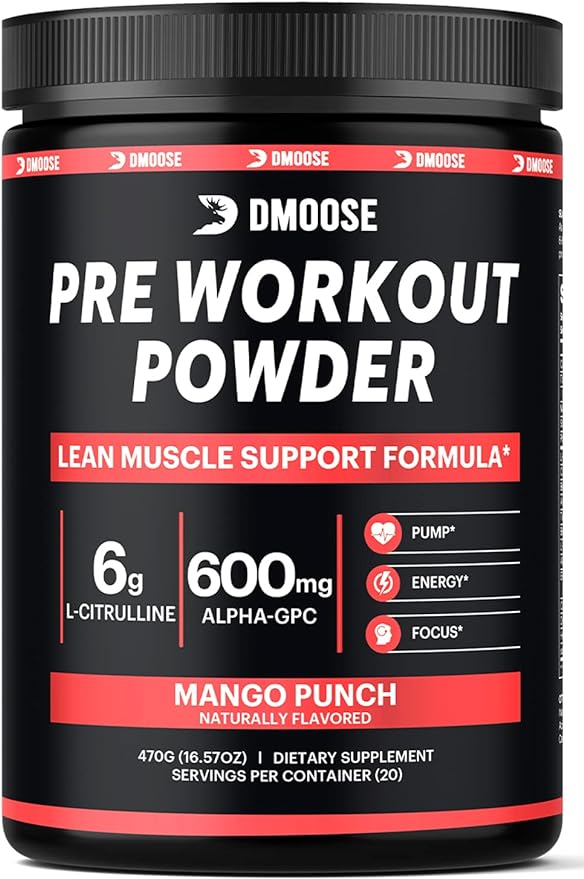 Pre Workout Powder - Premium Protein Powder from DMoose - Just $51.98! Shop now at Shop A Positive You