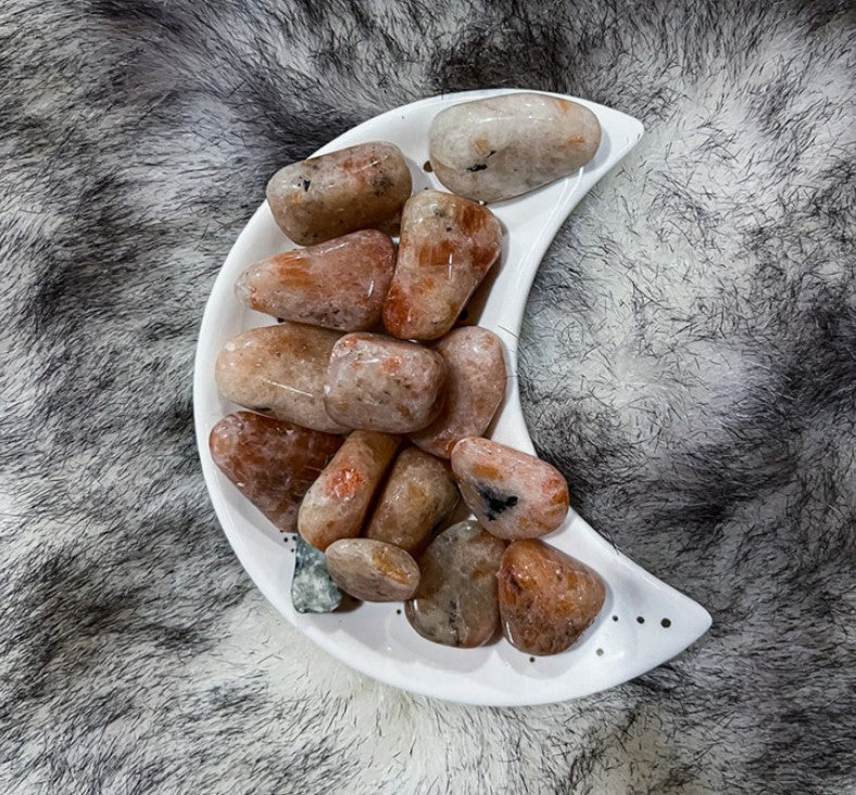 Tumbled Sunstone - Premium Crystals from Wanderlust Gift - Just $5! Shop now at Shop A Positive You