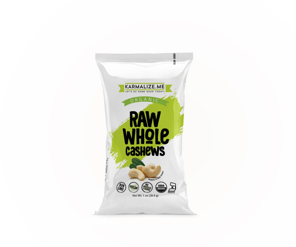 Organic Roasted Raw Cashews - 1 oz - Premium  from Karmalize.Me - Just $1.98! Shop now at Shop A Positive You