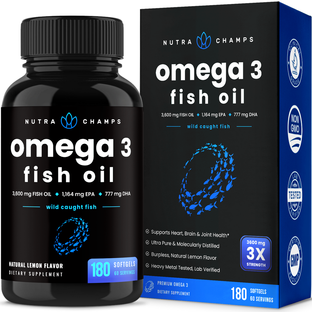 Omega 3 Fish Oil - Premium  from NutraChamps - Just $31.96! Shop now at Shop A Positive You