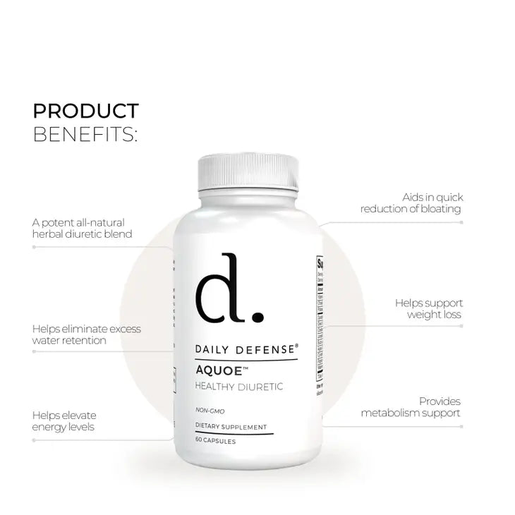 Aquoe Healthy Diuretic - Premium Dietary Supplement from Daily Defense - Just $25.95! Shop now at Shop A Positive You
