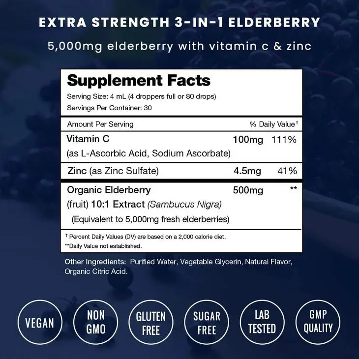 Elderberry Drops Plus - Premium Dietary Supplement from NutraChamps - Just $20.95! Shop now at Shop A Positive You