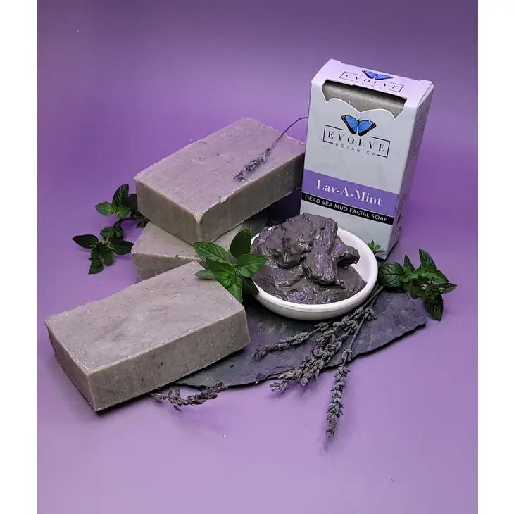 Lav-A-Mint Dead Sea Mud (Facial Soap) - Premium Handcrafted Soap from Evolve Botanica - Just $7.25! Shop now at Shop A Positive You