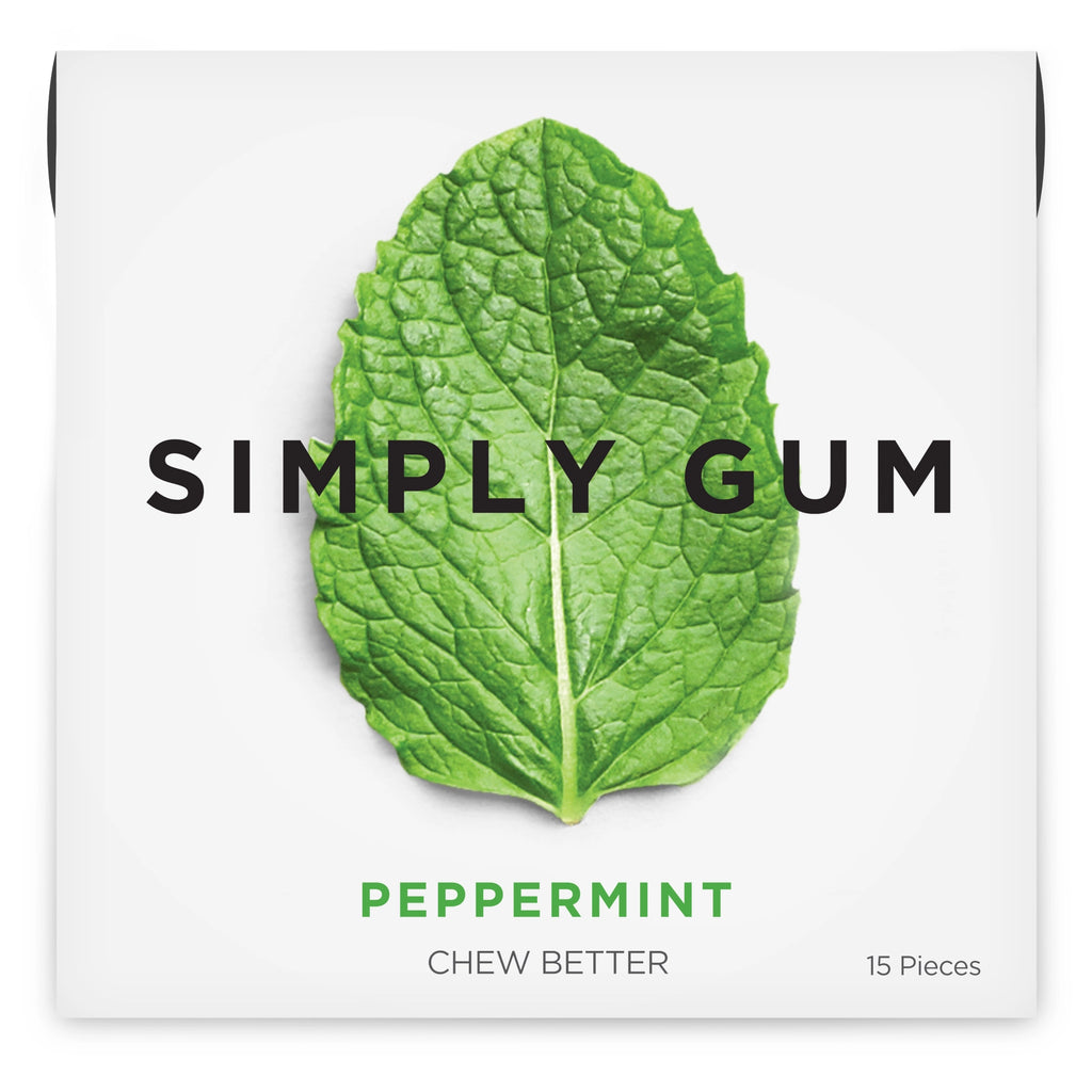 Peppermint Natural Chewing Gum - Premium Snacks from Simply Gum - Just $2.99! Shop now at Shop A Positive You