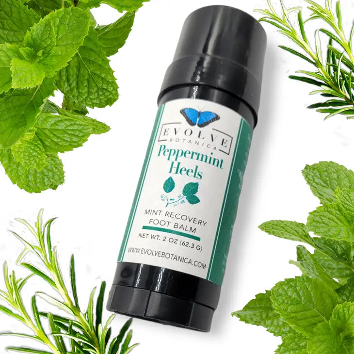 Peppermint Heels Mint Therapy Foot Balm - Premium Skincare from Evolve Botanica - Just $14.50! Shop now at Shop A Positive You