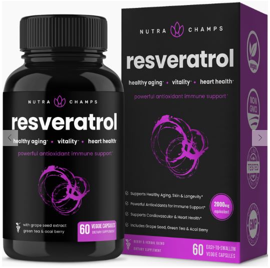 Resveratrol - Premium Vitamins from NutraChamps - Just $20.96! Shop now at Shop A Positive You