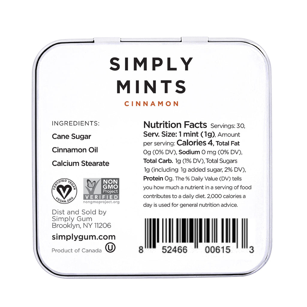 Simply Mints - Cinnamon - Premium Snacks from Simply Gum - Just $2.99! Shop now at Shop A Positive You