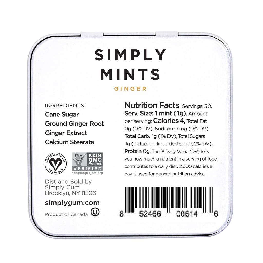 Simply Mints - Ginger - Premium Snacks from Simply Gum - Just $2.99! Shop now at Shop A Positive You