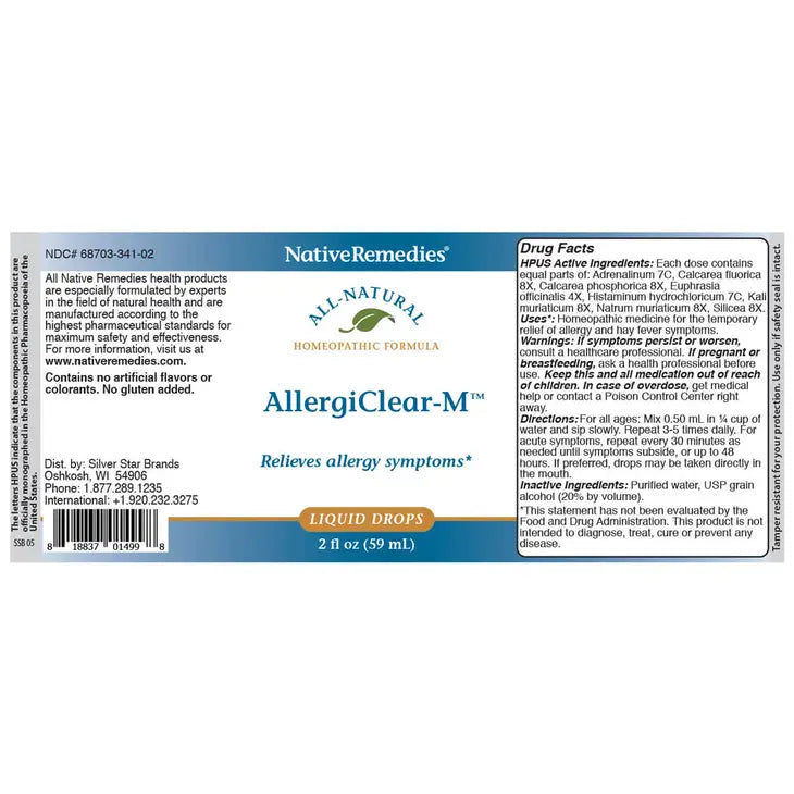 NativeRemedies® AllergiClear-M™ - Premium Dietary Supplement from Native Remedies - Just $39.95! Shop now at Shop A Positive You