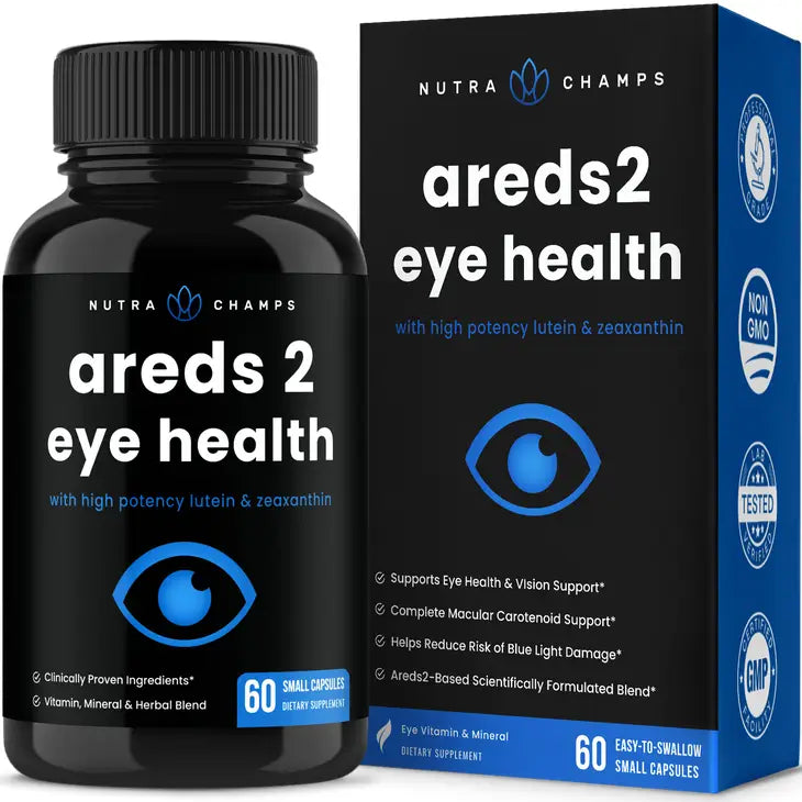 Areds Eye Health - Premium Dietary Supplement from NutraChamps - Just $19.95! Shop now at Shop A Positive You
