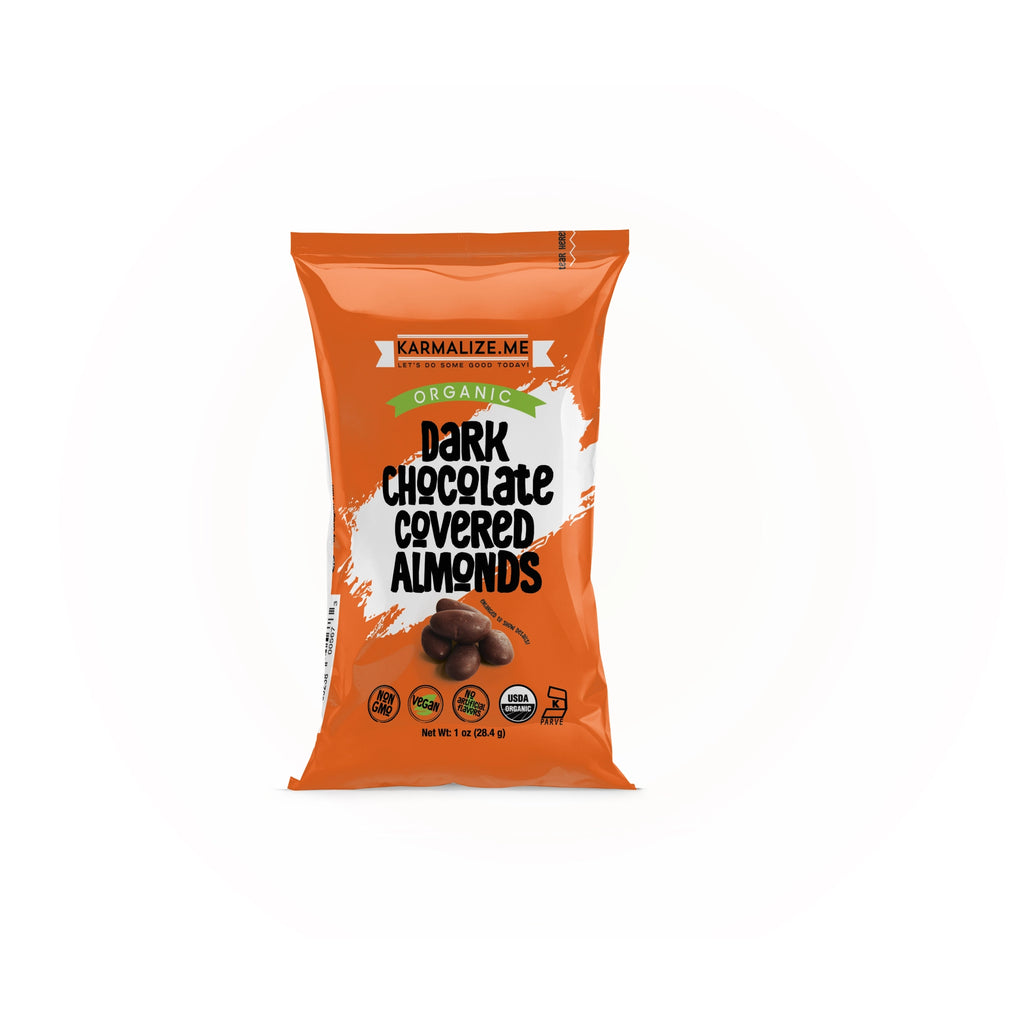 Organic Chocolate Raw Almonds - Premium Snacks from Karmalize Me - Just $2.18! Shop now at Shop A Positive You