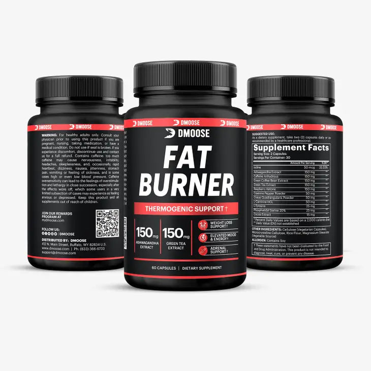 Fat Burner - Premium Dietary Supplements from DMoose - Just $23.98! Shop now at Shop A Positive You