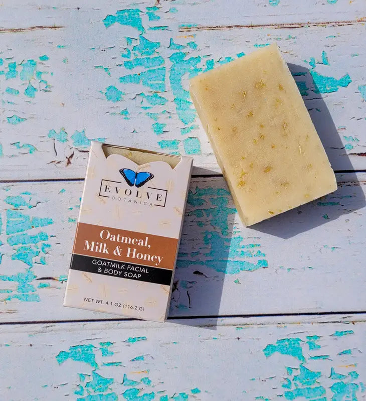 Oatmeal Milk & Honey (Goatmilk Facial & Body) - Premium Handcrafted Soap from Evolve Botanica - Just $7.25! Shop now at Shop A Positive You