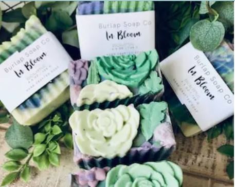 In Bloom Eucalyptus Handcrafted Artisan Soap - Premium Handcrafted Soap from Burlap Soap Co. - Just $9.90! Shop now at Shop A Positive You
